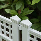 gardenised plastic outdoor decor garden flower edger fence shown in use