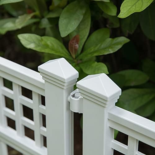 gardenised plastic outdoor decor garden flower edger fence shown in use