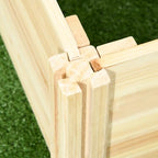 outsunny raised garden bed trellis, 2 compartments, 43, view 9