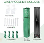 eagle peak 10x10 portable walk-in greenhouse, pop-up indoor, view 9