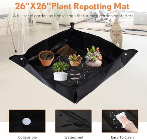 bonsai tools kit 20 pcs garden tools set showing dimensions