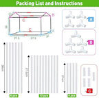 mini greenhouse with potting mat for indoor plant, close-up detail