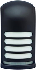 xodus battery operated led deck/stair light, motion sensor shown in use