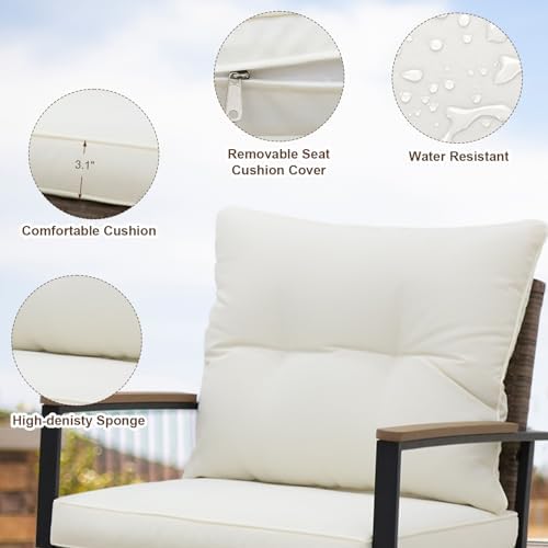 eagle peak 3 piece mojave dusk outdoor conversation, side view
