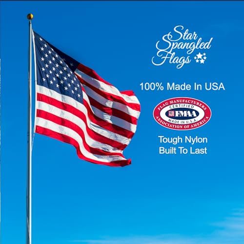 american flag 5x8-100% made in usa using tough shown in use