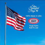 american flag 5x8-100% made in usa using tough shown in use