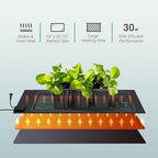 luxbird 4 pack seedling heat mats with digital, package contents