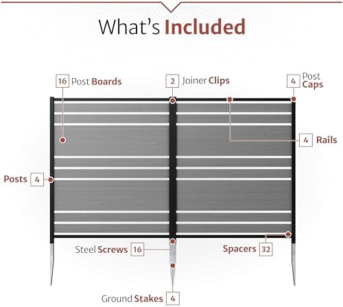 enclo vienna privacy screen, charcoal vinyl diy no showing dimensions