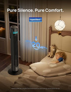 dreo smart tower fan for indoor & outdoor, close-up detail