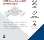 lithonia lighting homeguard 2-light led outdoor flood lights shown in use