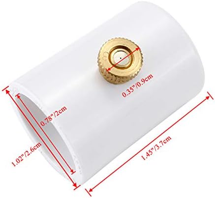 cozycabin 1/2 inch pvc splitter with brass mist shown in use