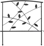 sunnydaze no dig decorative garden fence border, 5 on a desk or shelf