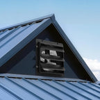 vevor 12 inch exhaust fan, wall mounted attic, front angle view