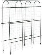 garden cucumber trellis large 6ft tall metal trellis, front angle view