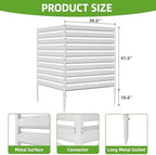 42” h x 38” w air conditioner fence shown in use