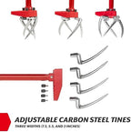 garden weasel claw pro 3-in-1 hand cultivator tiller, close-up detail