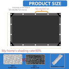 90% shade cloth for garden durable mesh tarp shown in use