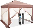 mfstudio 10x10 pop up canopy tent with netting, view 9