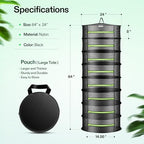 vivosun 8-layer mesh drying rack hanging design with shown in use