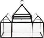 d'eco glass castle plant terrarium, centerpiece & wedding on a desk or shelf