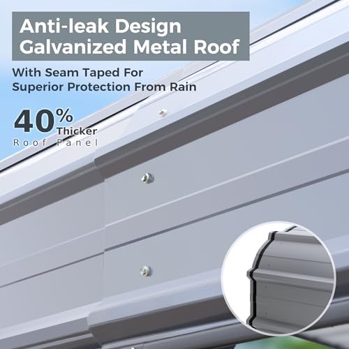 green party 12x25 ft metal carport heavy duty, package contents
