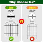 thealyn garden fence 24" h x 24" w, front angle view
