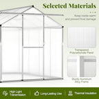 happygrill greenhouse, 6 x 8 x 6.5ft outdoor, front angle view