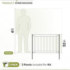 zippity newberry yard fence, cedar wood diy no, package contents