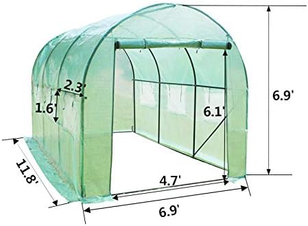 12x7x7 ft large greenhouse hot house, green house, package contents