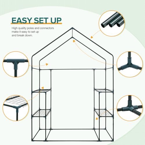 eagle peak 61'' x 28'' x 79'' walk-in on a desk or shelf