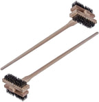Carlisle FoodService Products Stainless Steel Double Broiler King Grill Brush with Handle, 48 Inches