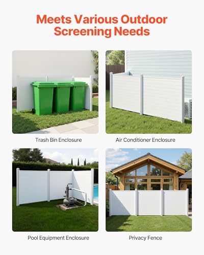vevor outdoor privacy screen 50in w x 50in, package contents