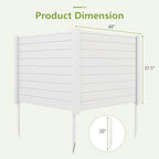 privacy screen 2 fence panels, 48" x 38" on a desk or shelf