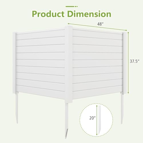 privacy screen 2 fence panels, 48" x 38" on a desk or shelf