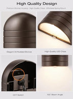 [12 pack] cloudy bay low voltage fence lights,12-24v, front angle view