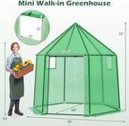 happygrill greenhouses for outdoors, portable greenhouse with pe, front angle view