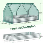 ohuhu 8x4x1 ft raised garden bed outdoor with on a desk or shelf