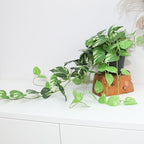 fake pothos hanging plants - 33" set of showing dimensions