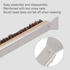 Pizza Oven Brush Scraper Detachable Handle Coconut Fiber Outdoor Accessories