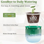 halatool 2 pack 8.3 inch self-watering hanging planters, side view