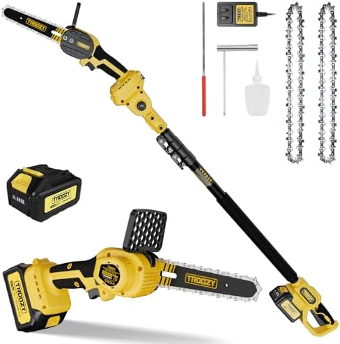 electric 2-in-1 cordless pole saw & 6" chainsaw, main product view