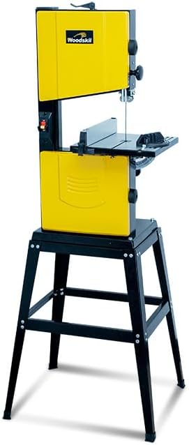 woodskil 10-inch benchtop bandsaw with stand, 3.4a dual-speed, main product view