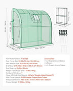 vevor walk-in greenhouse, 78" x 39.4" x 78.7" on a desk or shelf