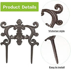 sungmor cast iron brown flower bed edging on a desk or shelf