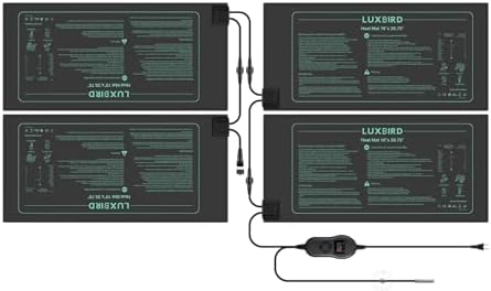 luxbird 4 pack seedling heat mats with digital, view 9