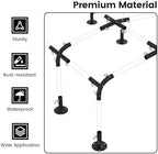 1 3/8'' canopy fittings for 8 leg carport, close-up detail