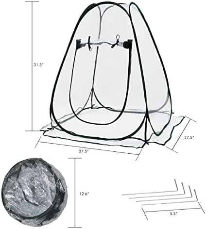 gardzen 2 pack 27"x27"x31" pop up grow tent shown in use