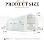 king bird premium 15x7x7 ft greenhouse for outdoors on a desk or shelf