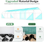 amerlife 34x10x7 ft walk-in tunnel greenhouse with watering on a desk or shelf