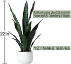 beebel artificial snake plant 22 inch fake sansevieria shown in use